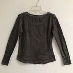 Free People  sequined mottled long sleeve henley T-shirt S Photo 1