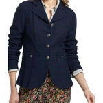 Elevenses Anthropologie ‎ Navy Military Pea Coat Jacket Size 6 Photo 0