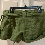 Juicy Couture ✨3 for $40✨ Green Linen Fabric Y2K Shorts Size 2 Photo 1