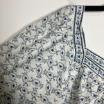 Max Studio  London white floral top square neck short sleeve women's size 3X Photo 2