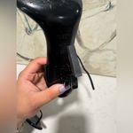 YSL Yves Saint Laurent opyum leather Black Sculptural Heel Sandals Photo 12