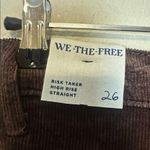 Free People  We The Free risk taker cord straight leg pants in chocolate truffle Photo 7