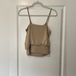 EXPRESS  Beige Champagne Tan Camisole Top Crop Blouse Cami Photo 4