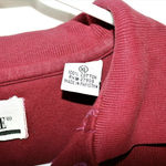 Zip Code Vintage Red Knit Sweater Collared Shirt Photo 3