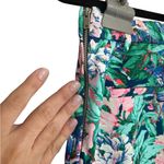 ZARA  Multicolor Floral Pixie Cut Pants with Bold Colors and Elastic Waist Photo 3