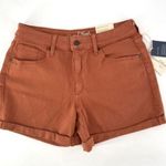 Universal Threads NWT Universal Thread Hi Rise Midi Smooth & Sculpts Shorts Size 6 4” burnt orange Photo 0