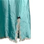 Victoria's Secret  Blue Satin Lace Coquette Ballet Fairy Slip Dress Size Medium Photo 6