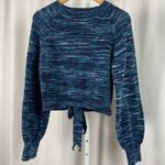 Vanilla Star Jeans Vanilla Star Large Back Cut Out Tie Yoga Chunky Crop Sweater Jewel Tone Boho Photo 0