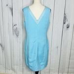 Jade Melody Tam Sleeveless Embroidered Dress Turquoise Gold Sz L V Photo 9