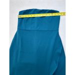 Lulus After Hours Teal Strapless Ruffled Maxi Dress in dark teal. Photo 6
