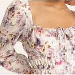 J.Crew x Flora Obscura Blouse Cinched-waist Top Kaleidoscope Floral Size 2 Photo 2