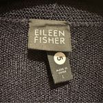 Eileen Fisher  NAVY BLUE CROP LONG SLEEVE CARDIGAN SWEATER L Photo 6