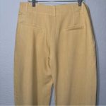 ZARA  Women Yellow Mid Rise‎ Wide Leg Blend Limited Edition Formal Pants Sz M Photo 11