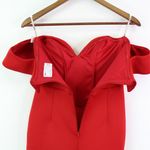 ASOS Design Curve Off-shoulder Corset Midi Dress In Red Size 4 Photo 5