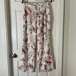 Briggs New York Briggs Leaf Pattern Pants - linen blend woman’s Size Medium Photo 1