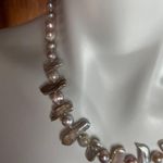 Stainless Steel Baroque Pearl Necklace 19” Photo 4