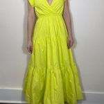 A loves A  Pistachio Green Tiered V Neck Ruffled Maxi Dress Size M NWT Photo 0
