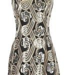 Lilly Pulitzer  Sydney Brocade Dress 2 Black Gold Silver Metallic Cocktail Party Photo 0