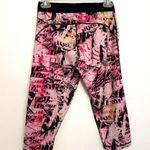 Adidas TechFit Printed Capri Leggings Climalite Pink Black Geo Geometric Active Photo 11
