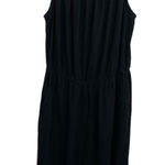 Old Navy  Linen Blend Jumper Black Spaghetti Strap Relaxed fit wide leg Large Photo 0