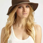 Rag and Bone  FLOPPY BRIM FELTED WOOL FEDORA HAT BROWN WOMEN'S SIZE S $250 Photo 0