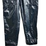 Wilfred  Aritzia shiny command High Waist Slim Straight Pants‎ Black ankle 2 Photo 6