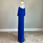 Laundry by Shelli Segal Colorful One Shoulder Chiffon Long Evening Gown Blue Size 2 Laundry Formal Dress Photo 4