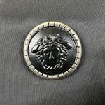 Versace Black Nylon Leather Shoulder Bag Medusa Logo Shoulder Purse Photo 7