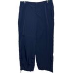 Princess Polly  NEW Annerley Wide Leg Parachute Pants Navy Blue Size 12 Photo 1