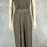 CeCe  Chiffon Leopard Wide Leg Jumpsuit NWT Size 0 Photo 0