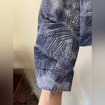 Anthropologie Cartonnier Navy Fern Brocade Smart Suit Jacket Womens Size 10 Blue Photo 4