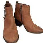 Blondo Waterproof Leather Booties Brown 8.5M Double Zipper Photo 0