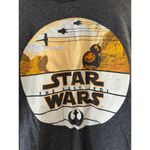 Star Wars  Top Women's Small Gray The Last Jedi Crewneck Tee Fifth Sun Photo 1