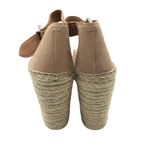 Marc Fisher  Womens Sandals Espadrille Wedge Platform Ankle Strap Suede Beige 11 Photo 4