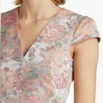 Vince Camuto Women's Floral Jacquard Cap-Sleeve Dress with Pockets Size 6 476 Photo 3