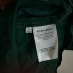 Reformation Mica Emerald Green Long Sleeve Square Neck Midi Dress NWT 2 Photo 6