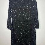 Soma Nightgown Women's Size Medium Black Polka Dot Sleep Dress Gown PJs Pajamas Photo 2