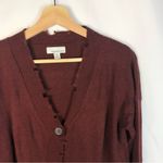 Allison Joy Evereve Red Distressed Button Down Cardigan Sweater S Photo 3