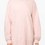 Lululemon Perfectly Oversized Crew Neck Sweatshirt Size 20 Light Pink Photo 0