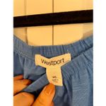 Westport  blue embroidered sleeve blouse xs Photo 3