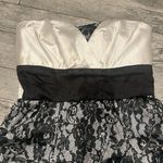 Trixxi Strapless Tube Top  Womens Dress Black and White Size 7  Fancy Sleeveless Photo 2