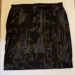 Vera Wang  black paint splatter printed skirt Photo 0