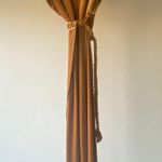 MISA Los Angeles mustard yellow gold wrap short sleeve maxi wrap dress Photo 5