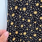 Reformation Black & Yellow Floral Polka Dot Midi Slip Dress Women’s Size Small S Photo 7