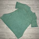 NWOT cotton Caite floral embroidered hand dyed t shirt oversized beach style sm Green Photo 2