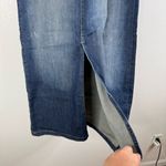 Maurice's  Long Denim Maxi Skirt Front Slit Size 7/8 Photo 2