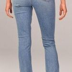 Abercrombie & Fitch A&F Curve Love 90’s Slim Straight Criss Cross 26 Short Medium Wash Asymm Photo 1
