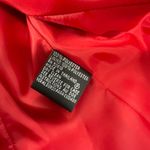 Kasper Blazer Women 6P Red Open Front Lined Shoulder Pads Preppy Office Holiday Photo 3