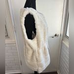 Talbots Tie Waist Faux Fur Vest medium workwear holiday occasion classic Photo 7