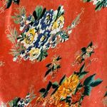 Angie  orange floral beach boho drape open kimono arm holes oversized cardigan SZ Photo 5